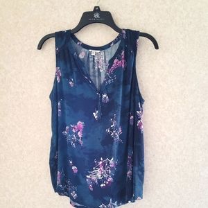 Sleeveless Floral Top